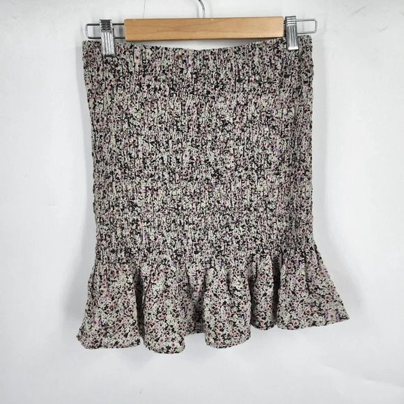 Vero Moda Women's Hollo High Waisted Smock Skirt in Black Size S NWT - Picture 3 of 12